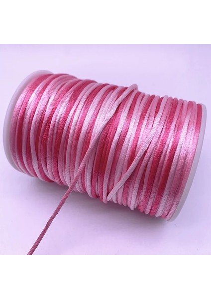 No.12 Tarzı Yeni 5 Yards Kademeli Değişim Renkli Çin Düğüm Hattı Kordon Ipek Saten Kordon Naylon Kordon Dıy El Yapımı Örgü Dize Kordonları (Yurt Dışından) fırsatları