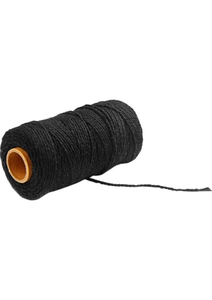 Gri Stil 100 Yard 100% Saf Pamuk Bükülmüş Kordon Halat El Sanatları Makrome Artisan Dize Fırıncı Sicim Çok Renkli Pamuk Keten Halat Ev Tekstili (Yurt Dışından)