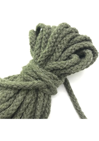 No.16 Tarzı 5 Yardslot 6mm Pamuk Halat Craft El Yapımı Dekorasyon Için Dekoratif Bükülmüş Kordon Halat (Yurt Dışından)