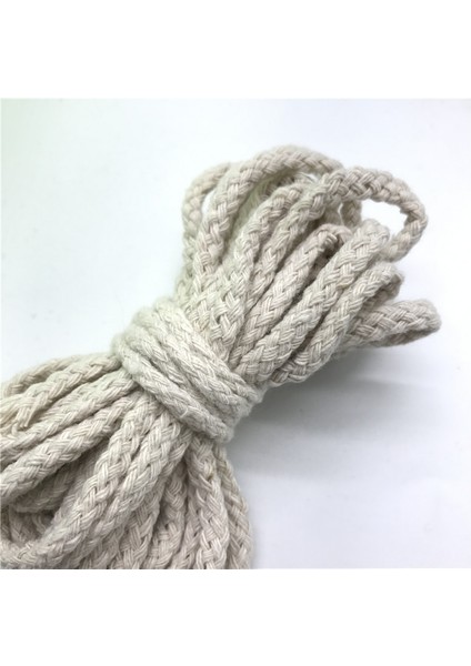 No.16 Tarzı 5 Yardslot 6mm Pamuk Halat Craft El Yapımı Dekorasyon Için Dekoratif Bükülmüş Kordon Halat (Yurt Dışından)