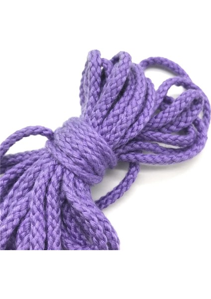 No.16 Tarzı 5 Yardslot 6mm Pamuk Halat Craft El Yapımı Dekorasyon Için Dekoratif Bükülmüş Kordon Halat (Yurt Dışından)