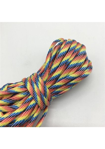 No.16 Tarzı 10 Yards Paracord Araküt Kordon Ipi Halat Mil Spec Tip Iıı 7 Strand Tırmanma Kampı Hayatta Kalma Ekipmanı Mix-Renk (Yurt Dışından)