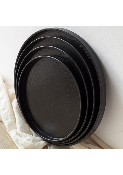 Ahşap Yemek Tepsisi Doğal Ahşap Aperatifler Tabağı Sunucusu .5cm (Yurt Dışından)