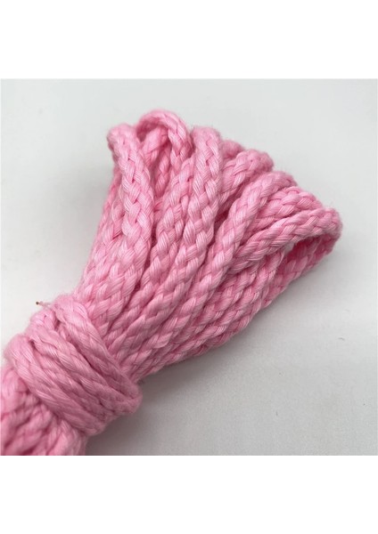 No.23 Tarzı 5 Yards 5mm Pamuk Halat Dekoratif Bükülmüş Örgülü Kordon Halat El Yapımı Dekorasyon Için Dıy Kordon Ficelles Couleurs Iplik Kordon (Yurt Dışından)