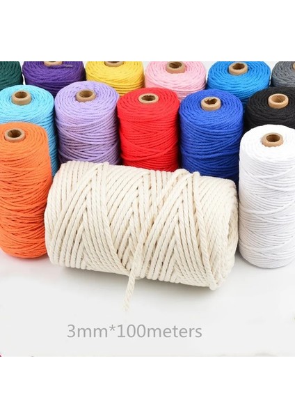 Turuncu Tarzı % Pamuk Kordon Renkli Bükülmüş Halat Ipliği Boho Deco Dıy El Yapımı El Sanatları Ev Tekstili Düğün Dekorasyon Tedarik 100 Metre (Yurt Dışından) fiyatları