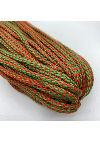 No.2 Tarzı 5yardslot 5mm Pamuk Halat Örgülü Bükülmüş Kordon Halat El Yapımı Dekorasyon Için Dıy Kordon Ficelles Couleurs Iplik Kordon (Yurt Dışından) fırsatları