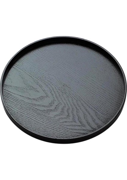 Ahşap Yemek Tepsisi Meyve Kahvaltı Tabağı Aperatifler Tabağı Sunucusu 24CM (Yurt Dışından)