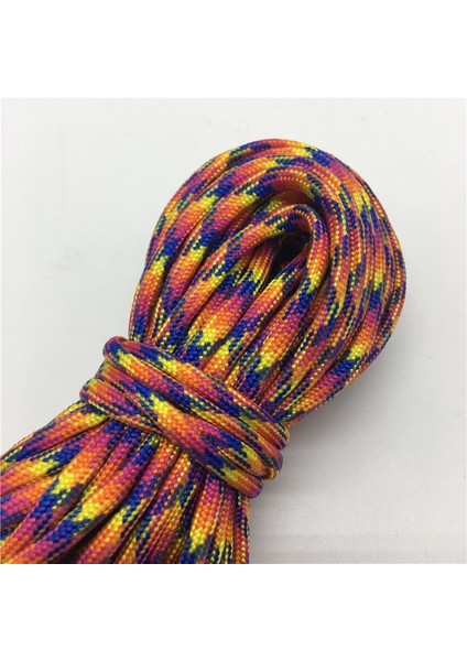 NO.112 Stili 10 Yards Paracord Araküt Kordon Ipi Halat Mil Spec Tip Iıı 7 Strand Tırmanma Kampı Hayatta Kalma Ekipmanı Mix-Renk (Yurt Dışından)