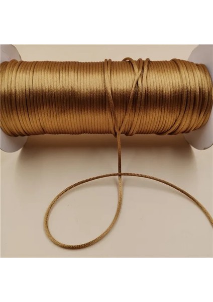Eski Altın 563 Stili 2mm Rattail Ipek Saten Kordon, Shamballa Kumihimo Makrome Kordon Boncuk Takı Yapımı Için Çeşitli Renkler Naylon Dize 20 Metre (Yurt Dışından)