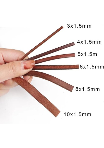 Yuvarlak 2mm Tarzı 2 Metre Retro Hakiki Deri Kordon Roundflat Strand Inek Deri Halat Doğal Kahverengi Renk Dıy Takı Dikiş Malzemeleri (Yurt Dışından) modelleri