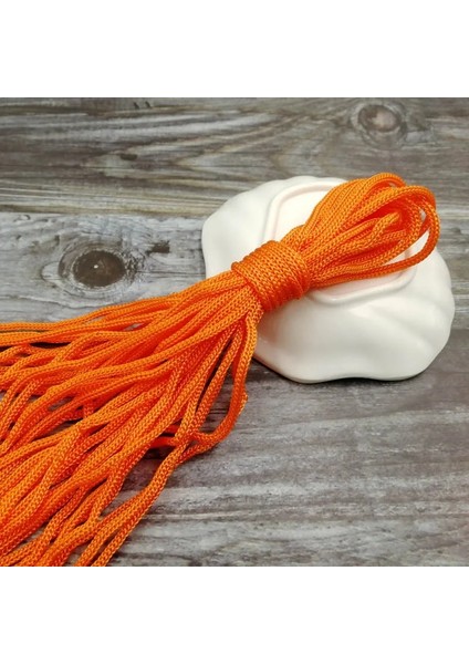 Turuncu Tarzı 10 Metre 5mm Naylon Halat Kordonları El Sanatları Dekoratif Bükülmüş Iplik Dıy El Yapımı Aksesuarlar Ev Dekorasyon Kordon (Yurt Dışından)