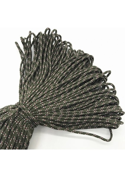 No.19 Tarzı 10YARDSLOT 2mm Katı Paraşüt Kordonu Ipi Halat Mil Spec Tip Bir Strand Tırmanma Kampı Hayatta Kalma Ekipmanları Paracord (Yurt Dışından)