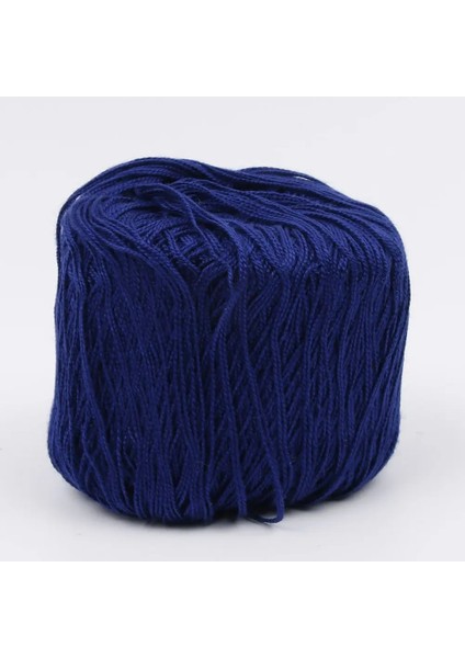 Lacivert Tarzı Dıy Merserize Pamuk Kordon Ipliği Nakış Tığ Örgü Dantel Takı Düğün Dekorasyon Aksesuar Için (Yurt Dışından)