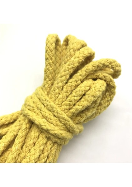 No.10 Tarzı 5 Yardslot 6mm Pamuk Halat Craft El Yapımı Dekorasyon Için Dekoratif Bükülmüş Kordon Halat (Yurt Dışından)