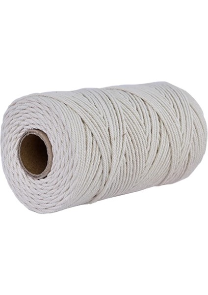 No.12 Tarzı 110 Yard 3mm Makrome Pamuk Kordon Renkli Halat Bej Bükülmüş El Sanatları Dıy Ev Tekstili Dekoratif Tedarik Makrome Dize (Yurt Dışından) indirimleri