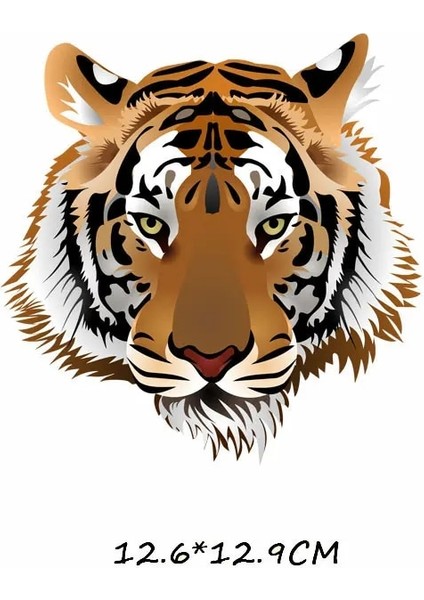 NO.2522 Stili Demir On Tiger Lion Leopard Giyim Için Yamalar Dıy T-Shirt Aplike Isı Transferleri Vinil Çıkartmalar Giysiler Için Termal Basın H (Yurt Dışından)