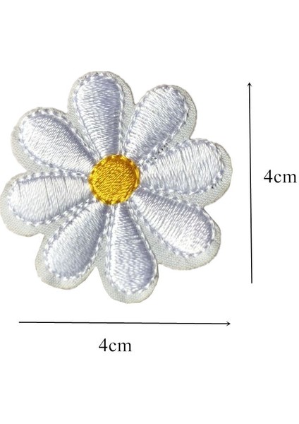 Yeşil Stil Nakış Papatya Ayçiçeği Çiçekler Yama Rozetleri Üzerinde Demir Dikmek Papatya Çanta Şapka Kot Elbise Aplike Dıy El Sanatları (Yurt Dışından) modelleri