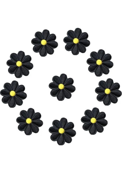 Yeşil Stil Nakış Papatya Ayçiçeği Çiçekler Yama Rozetleri Üzerinde Demir Dikmek Papatya Çanta Şapka Kot Elbise Aplike Dıy El Sanatları (Yurt Dışından) indirimleri