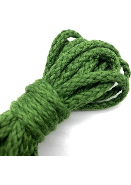 No.9 Tarzı 5 Yards 5mm Pamuk Halat Dekoratif Bükülmüş Örgülü Kordon Halat El Yapımı Dekorasyon Için Dıy Kordon Ficelles Couleurs Iplik Kordon (Yurt Dışından)