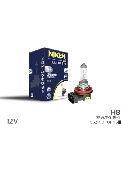 12V H8 35W Halojen Ampul