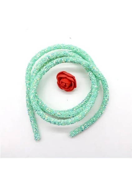 Mini Yeşil Stil Reyards 6mm Glitter Rhinestones Sequins Süslemeler Yumuşak Tüp Kordon Halat Dizeleri Dıy Konfeksiyon Ayakkabı Parti Dekorasyon Düğün (Yurt Dışından)