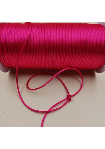 Fuchisa 903 Stili 2 mm Ese Düğüm Hattı Kordon Ipek Saten Naylon Kordon Dıy Dize Kolye Bilezikler Için 35 Renkler 20 Metre Lot (Yurt Dışından)