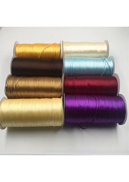 Fuchisa 903 Stili 2 mm Ese Düğüm Hattı Kordon Ipek Saten Naylon Kordon Dıy Dize Kolye Bilezikler Için 35 Renkler 20 Metre Lot (Yurt Dışından)
