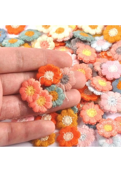 CP2436-4 Stili Aplike Dantel Çiçekler Aplike El Yapımı Çubuk Scrapbooking Dıy Craft Şapkalar Aksesuar 18MM (Yurt Dışından)