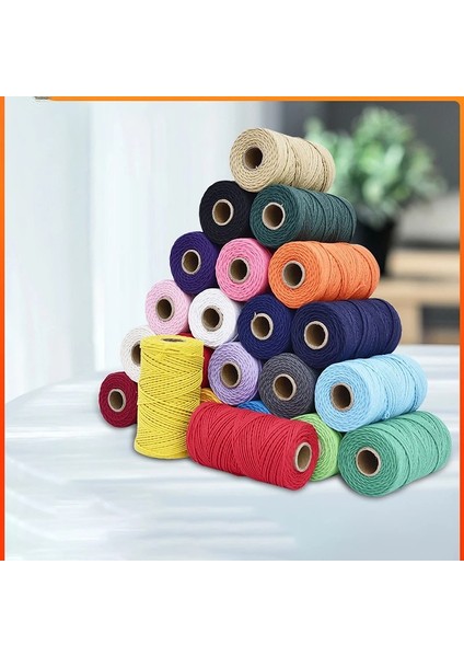Koyu Yeşil Stil % Pamuk Makrome Kordon Renkli Kordon El Yapımı Dıy Halat Bükülmüş Dize Goblen El Sanatları Giyim Tedarik Filmi Ambalaj 100M (Yurt Dışından) fırsatları