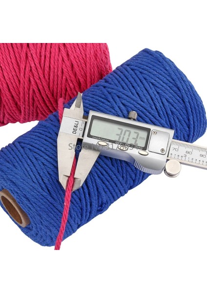 Gri Stil % Pamuk Kordonlar Renkli Kordon Bej Bükülmüş Makrome Dize Dıy Ev Tekstili Düğün Dekoratif Goblen Sanatı 110 Yards (Yurt Dışından)