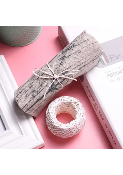 Antik Pirinç Tarzı 20 M 2 Renk Doğal Kağıt Halat Hediye Kutusu Dize Halat Çiçek El Sanatları Düğün Doğum Günü Partisi Etiketleri Wrap Dekorasyon Parti Malzemeleri (Yurt Dışından) indirimleri