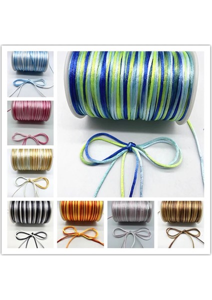 No.6 Tarzı Yeni 5 Yardslot Renkli Çin Düğüm Hattı Kordon Ipek Saten Kordon Naylon Kordon Dıy Dize Kolye Bilezik Kordon (Yurt Dışından) fiyatları
