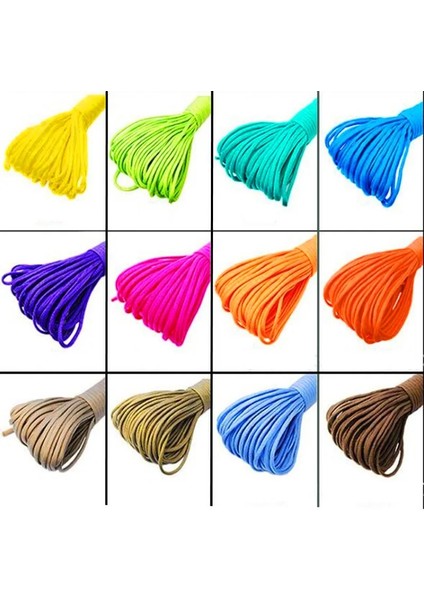 No.16 Tarzı 5yardslot 4mm Paraşüt Kordonu Ipi Halat Mil Spec Tip Bir Strand Tırmanma Kampı Hayatta Kalma Ekipmanları Paracord (Yurt Dışından)