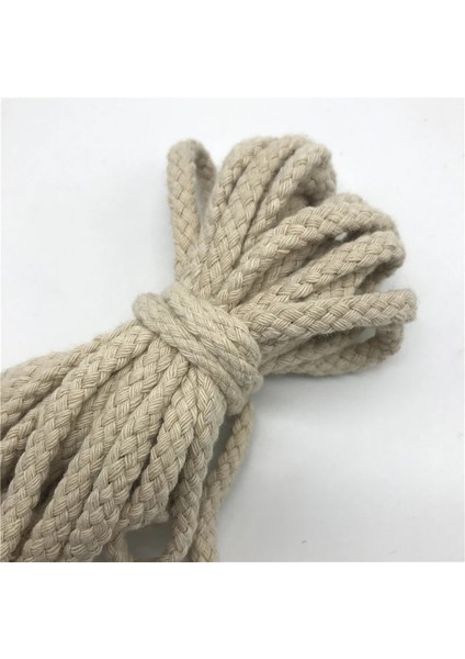 Beyaz Stil 5 Yards 6mm Pamuk Halat El Sanatları Dekoratif Bükülmüş Kordon Halat El Yapımı Dekorasyon Için Dıy Kordon Ficelles Couleurs Iplik Kordon (Yurt Dışından) fiyatları
