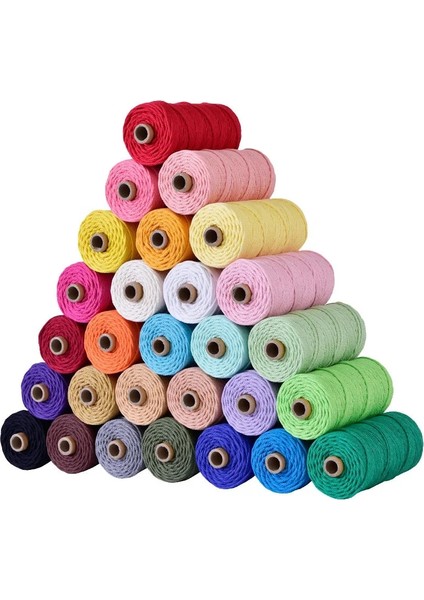 Derin Mor Tarzı % Pamuk Kordon Renkli Kordon Halat Bej Bükülmüş Dıy Craft Makrome Dize Ev Tekstili Düğün Dekoratif Tedarik 110 Yards (Yurt Dışından) fiyatları
