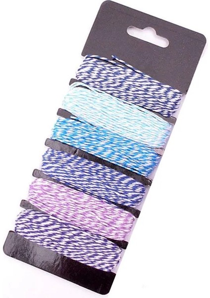 No.2 Tarzı 4ply Ince Karışık Çift Renk Fırıncı Sicim Pamuklu Ip Dıy Hediye Düğün Doğum Günü Partisi Ambalaj Scrapbooking AA8517 (Yurt Dışından)