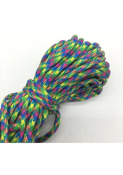 No.15 Tarzı 10 Yards Paracord Araküt Kordon Ipi Halat Mil Spec Tip Iıı 7 Strand Tırmanma Kampı Hayatta Kalma Ekipmanı Mix-Renk (Yurt Dışından)
