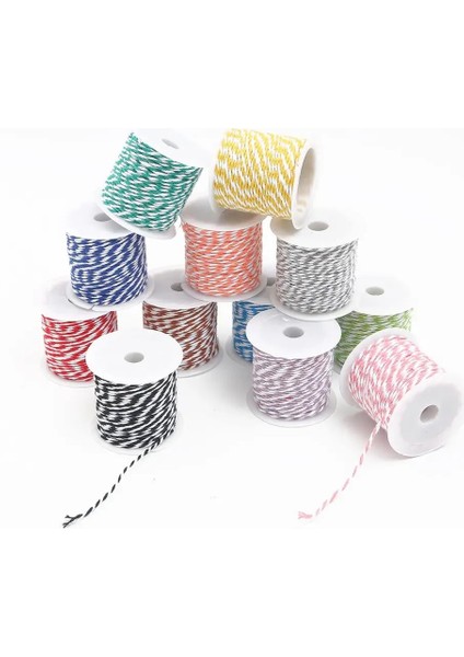 Stil 11 Stil 10 Metersroll Pamuk Fırıncı Sicim Halat Kordon Noel Düğün Dekorasyon Hediye Paketleme Rustik El Yapımı El Sanatları (Yurt Dışından) fiyatları