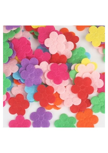 Sarı Stil Beadia El Sanatları Lot Rastgele Karışık Düz Renk Çok Şekiller Keçe Yama Etiket Aplike Scrapbooking Dıy Dikiş Aksesuarı (Yurt Dışından)