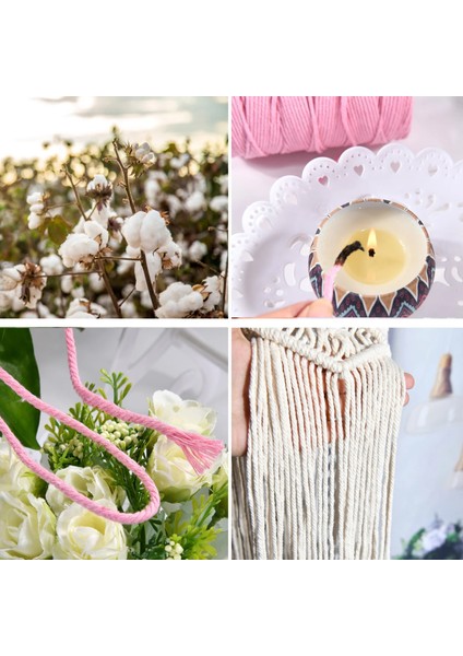 Pembe Tarzı Gomaihe Makrome Kordon 3mm x % Pamuk Halat Zanaat Dize Sicim Duvar Asılı Bitki Askıları Örgü Ev Dekorasyonu Için Dıy (Yurt Dışından) modelleri