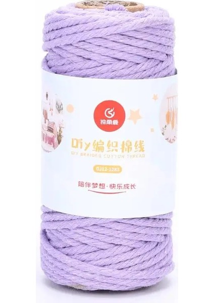 No.5 Tarzı El Yapımı Boho Dekor % Renkli Pamuk Kordon Halat Ipliği Bükülmüş Makrome Dize Dıy Ev Düğün Dekorasyon Kaynağı (Yurt Dışından)