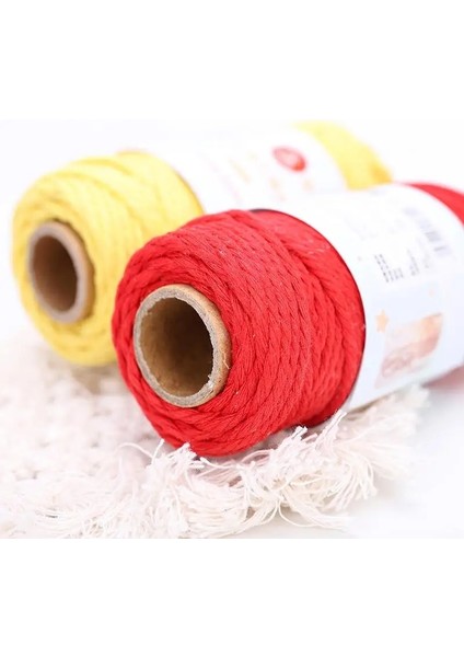 No.5 Tarzı El Yapımı Boho Dekor % Renkli Pamuk Kordon Halat Ipliği Bükülmüş Makrome Dize Dıy Ev Düğün Dekorasyon Kaynağı (Yurt Dışından) fırsatları