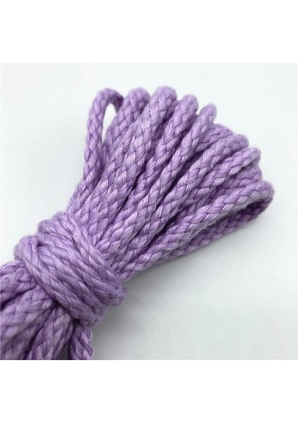 No.29 Tarzı 5 Yards 5mm Pamuk Halat Dekoratif Bükülmüş Örgülü Kordon Halat El Yapımı Dekorasyon Için Dıy Kordon Ficelles Couleurs Iplik Kordon (Yurt Dışından)