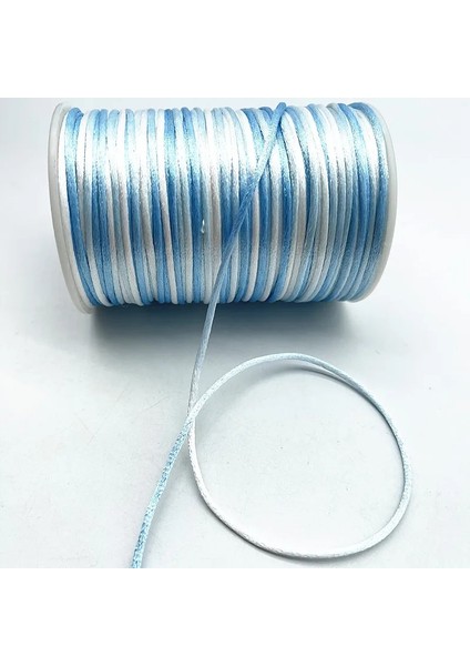 No.21 Tarzı 5 Yardslot Kademeli Değişim Renkli Çin Düğüm Hattı Kordon Ipek Saten Kordon Naylon Kordon Dıy El Yapımı Örgü Dize Kordonları (Yurt Dışından) fırsatları