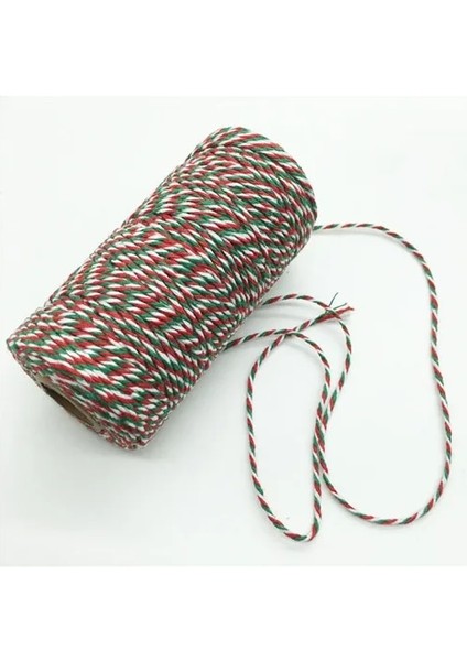 Yeşil Beyaz Kırmızı Stil 100MROLL Renkli Dıy 2ply Fırıncılar Pembe Dize Pamuk Kordonlar Ev Dekorasyonu Için Halat El Yapımı Noel Hediyesi Ambalaj Zanaat Projeleri (Yurt Dışından)