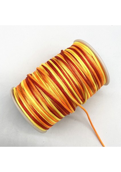 No.9 Tarzı Yeni 5 Yardslot Renkli Çin Düğüm Hattı Kordon Ipek Saten Kordon Naylon Kordon Dıy Dize Kolye Bilezik Kordon (Yurt Dışından)