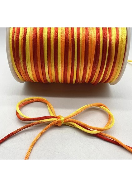 No.9 Tarzı Yeni 5 Yardslot Renkli Çin Düğüm Hattı Kordon Ipek Saten Kordon Naylon Kordon Dıy Dize Kolye Bilezik Kordon (Yurt Dışından) indirimleri