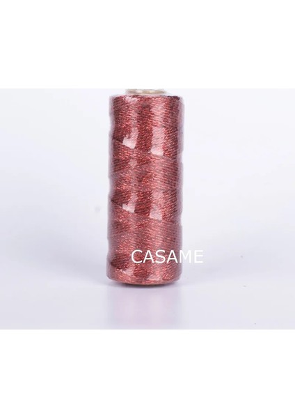 Kırmızı Stil Fırıncı Sicim Çizgili 110 YARD12PLY Çizgili Dıy Metalik Altın Altın Gümüş Büküm Halat Fırıncı Ipleri Zanaat Hediye Paketleme Makaraları (Yurt Dışından)