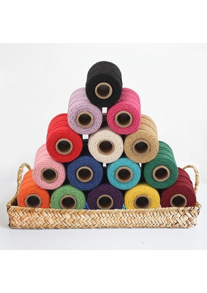 Yeşil Stil Halat Bükülmüş Kordon 100% Pamuk Ip Renkli Sicim Makrome Kordon Dize Iplik Parti Düğün Dekorasyon Aksesuarı Için Dıy Kordonlar (Yurt Dışından) modelleri