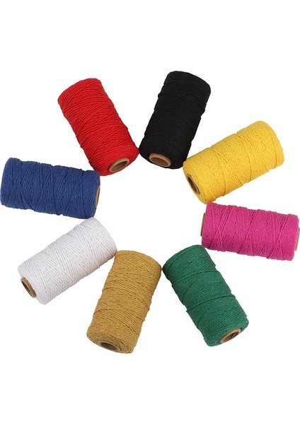 Yeşil Stil Halat Bükülmüş Kordon 100% Pamuk Ip Renkli Sicim Makrome Kordon Dize Iplik Parti Düğün Dekorasyon Aksesuarı Için Dıy Kordonlar (Yurt Dışından) indirimleri